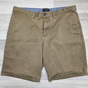 Banana Republic Mens Brown Khaki Chino Shorts Size 35